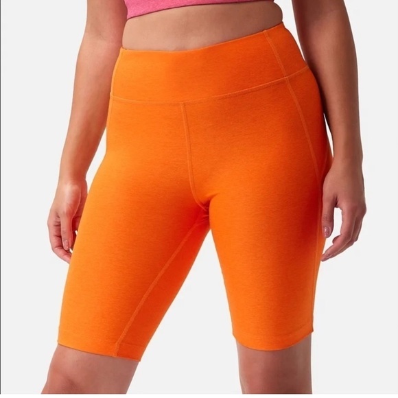 Outdoor Voices 10" Warmup Biker Shorts Orange Medium - Picture 7 of 7